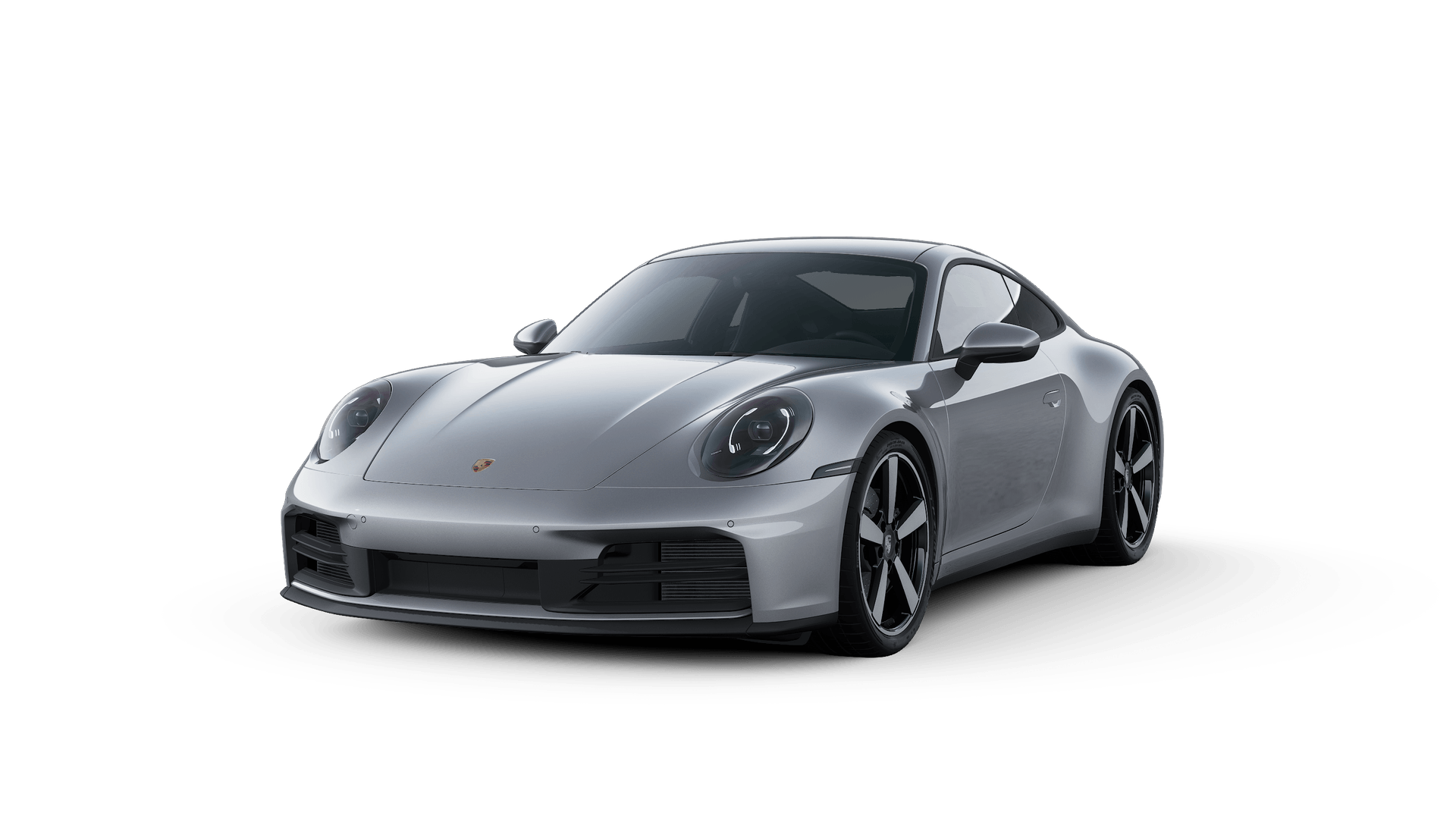 Exterior view of 911 showing the front and left side of the car