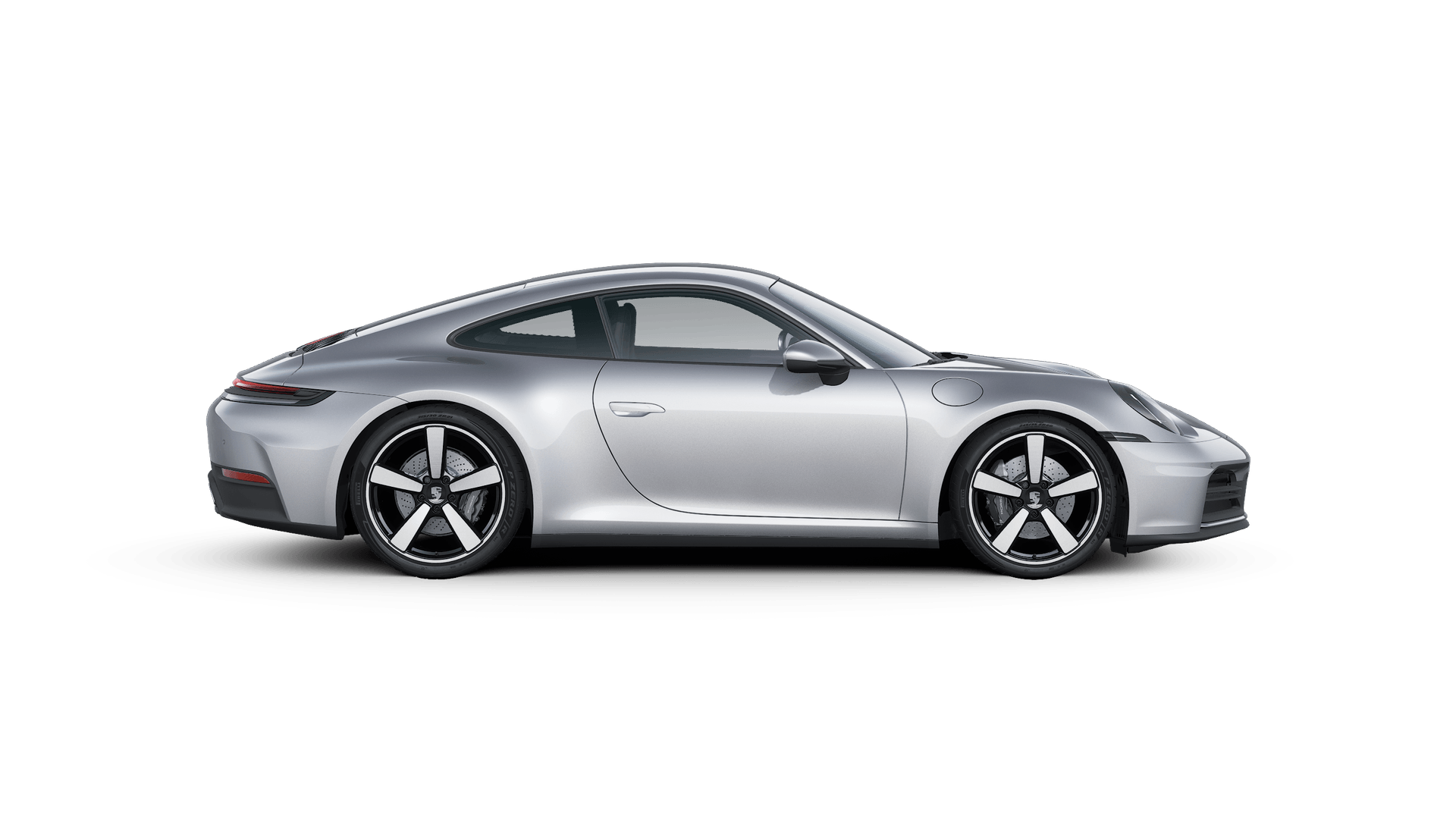 Exterior view of 911 showing the right side of the car